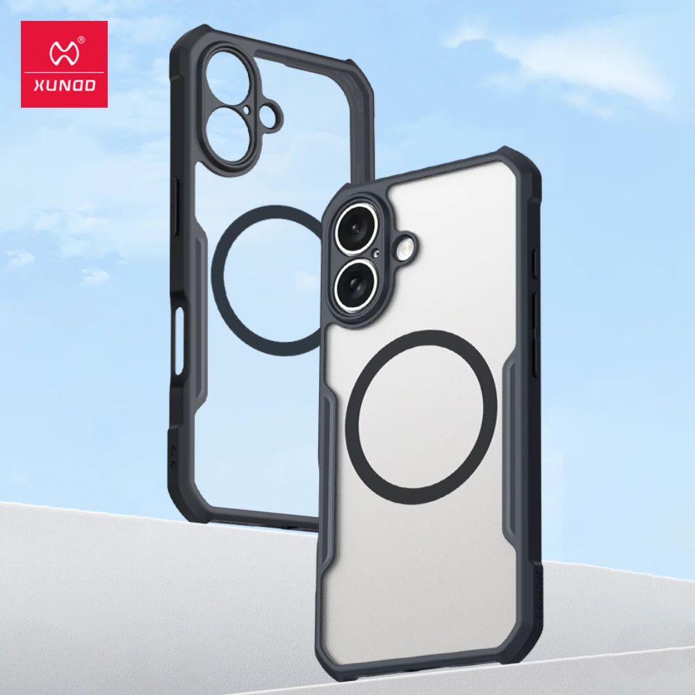 Xundd For iPhone 16 Plus Pro Max Magnetic Case Airbags Shockproof Shell Screen&ampCamera Protection Cover
