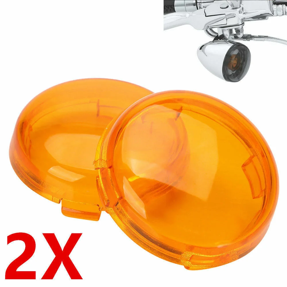 

2x Light Cover Cover For Harley Sportster Dyna Softail XL883 48 Lamp Signal Turn Newest Protable