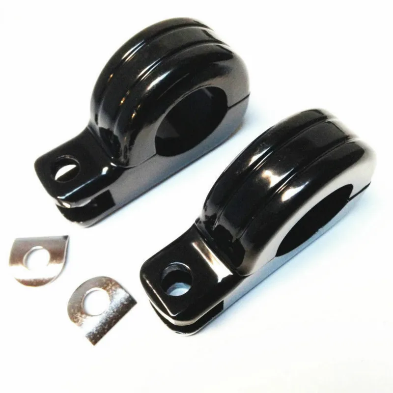 

Motorcycle 1 1/4" Engine Guard Footpeg P Clamps Cruiser Chopper Bobber For Cafe Racer Custom XL