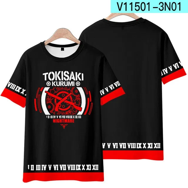 Футболка мужская с 3D-принтом кошки Токисаки Куруми