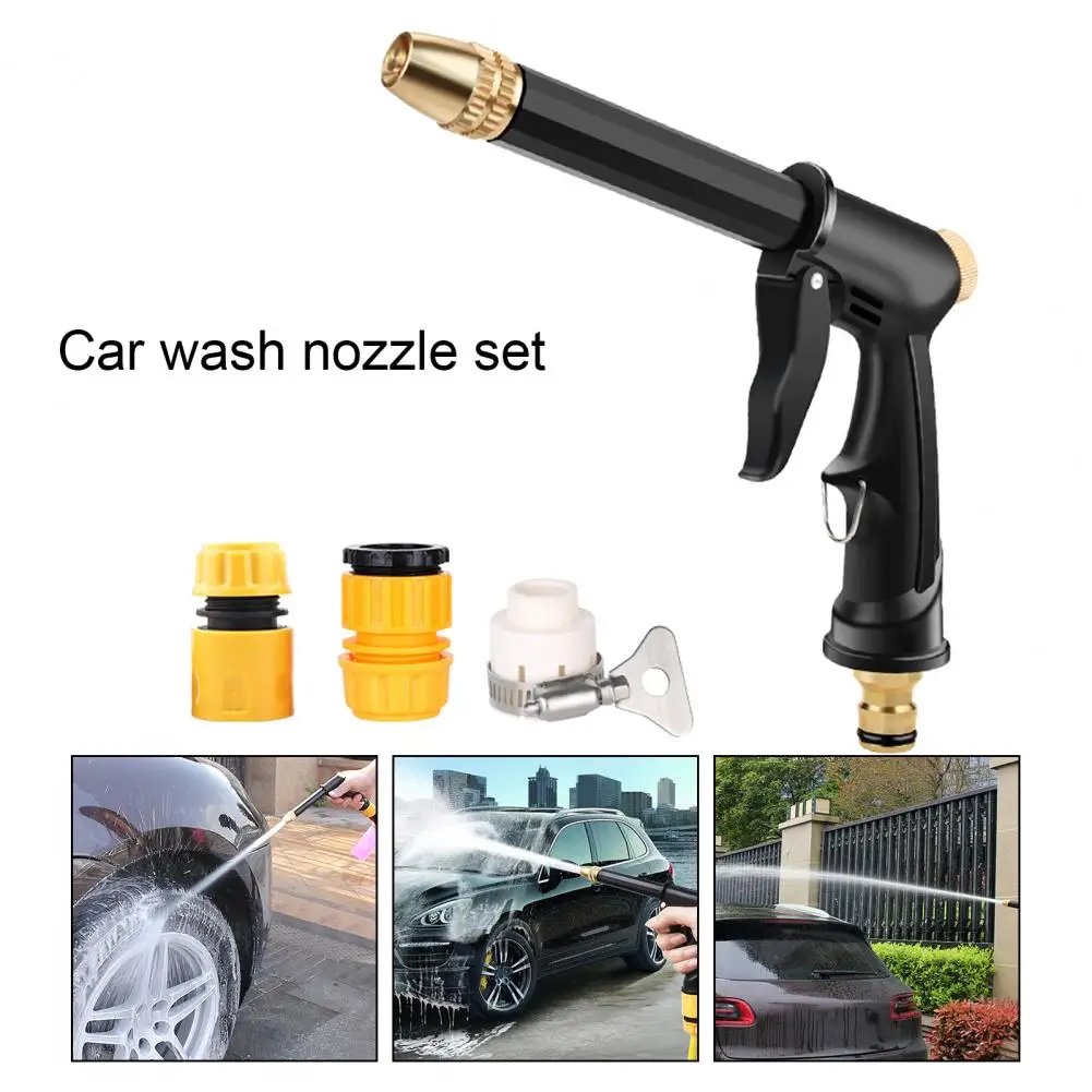 

Watering Spray Nozzle 1 Set Helpful Anti-rust Anti-fading Long Lifespan Pressure Water Nozzle Home Improvement