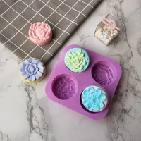 flower silicone soap molds homemade soap mold muffin pudding jellybrownie and cheesecake handmade soap new silicone cake mold