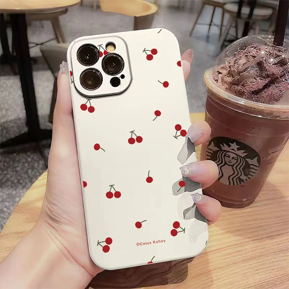 Cherry Bow Flower Pattern Phone Case For Infinix Hot 40 Pro 50 40i 30 Note 40X 20 12 Smart 9 8 7 Spark 30C G0 Cover