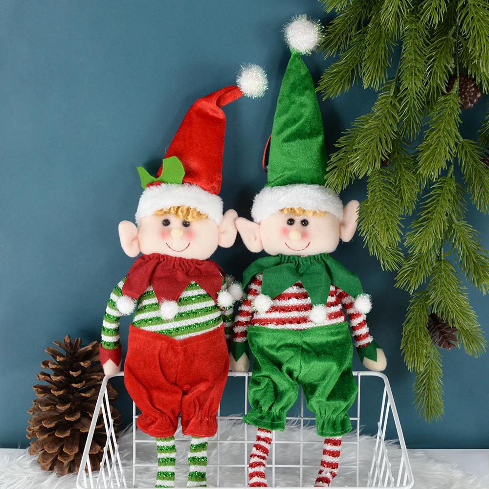 

Christmas Long Legged Doll Children's Elf Toy Cute Long Leg Standing Doll New Year Party Kid Gift Xmas Ornaments Home Decoration