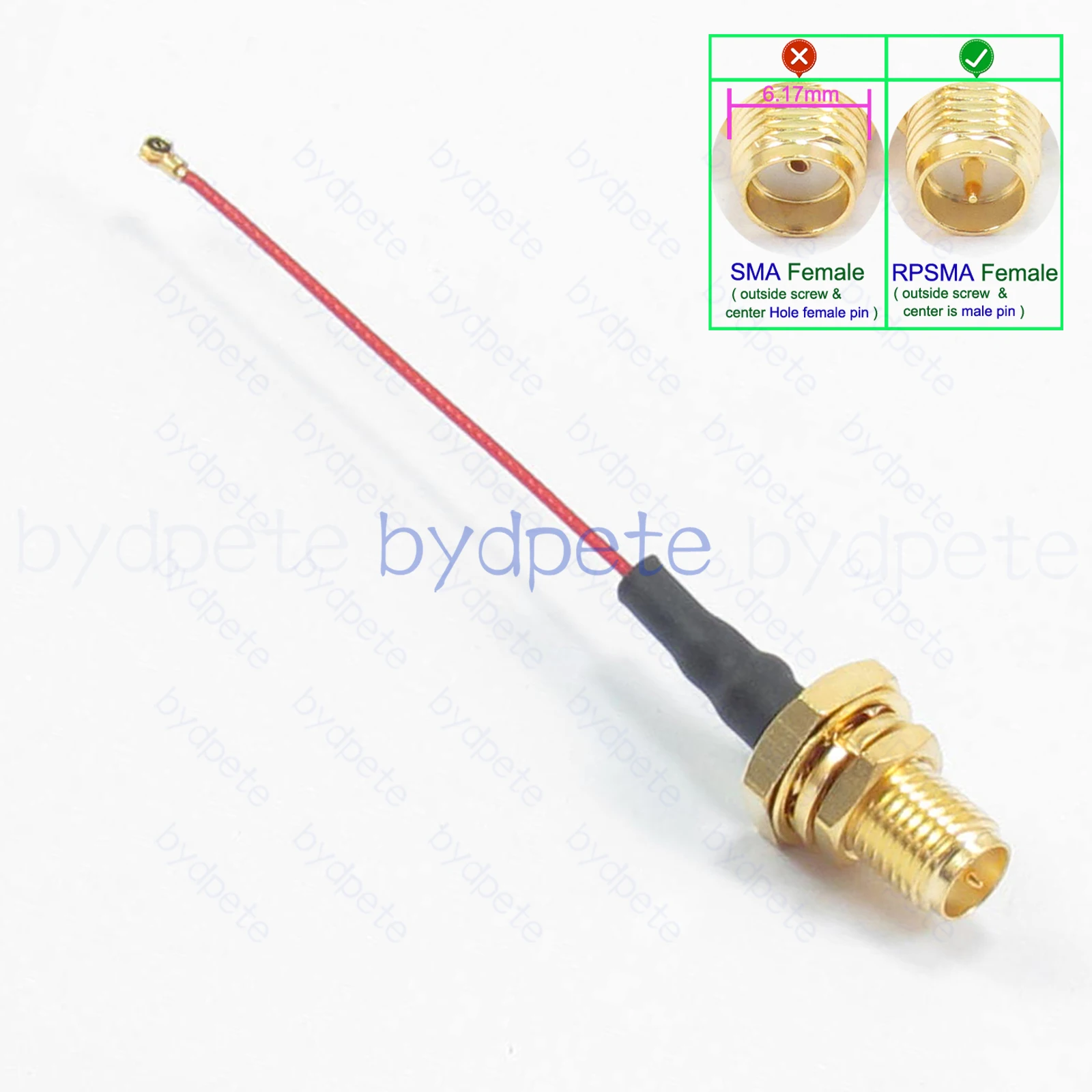 IPEX IPX UFL U.FL штекер для стандартной женской перегородки D-Cut водонепроницаемый 1,37 мм красный PCV кабель Kalbe Coax Pigtail Коаксиальный RF 50 Ом