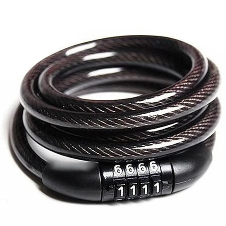 

Bicycle Lock Mountain Bike Four-digit Combination Electric Vehicle Cable Bicycle Anti-theft Riding Equipment