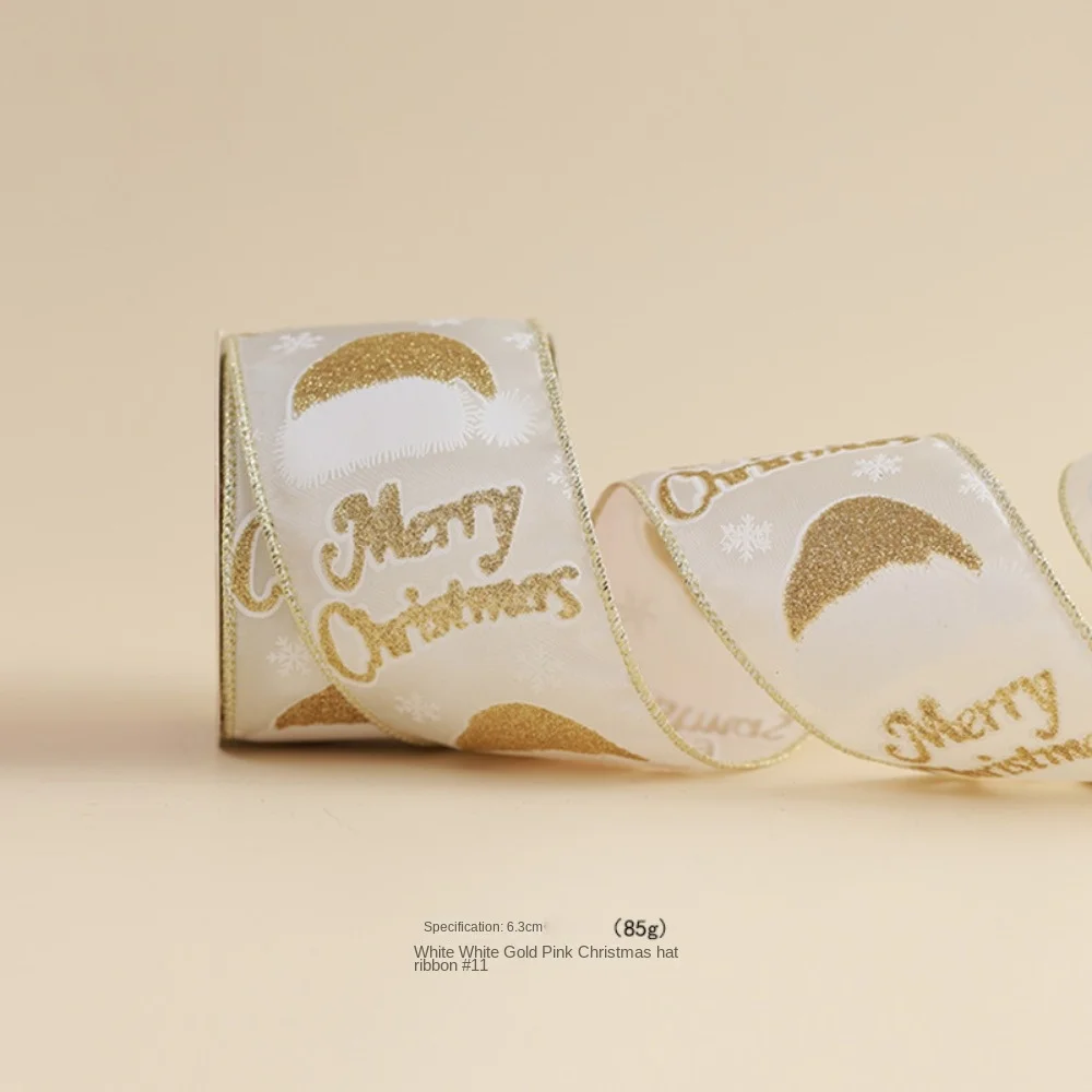 10 ярдов рождественские ленты золото имитация конопли тканая лента с проводной