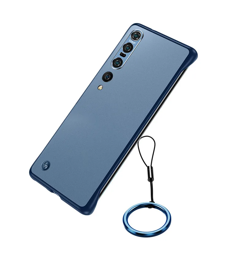 

Матовые бескаркасные чехлы для телефонов с металлической пряжкой-кольцом для Xiaomi 12U ультратонкий защитный чехол с защитой от отпечатков па...