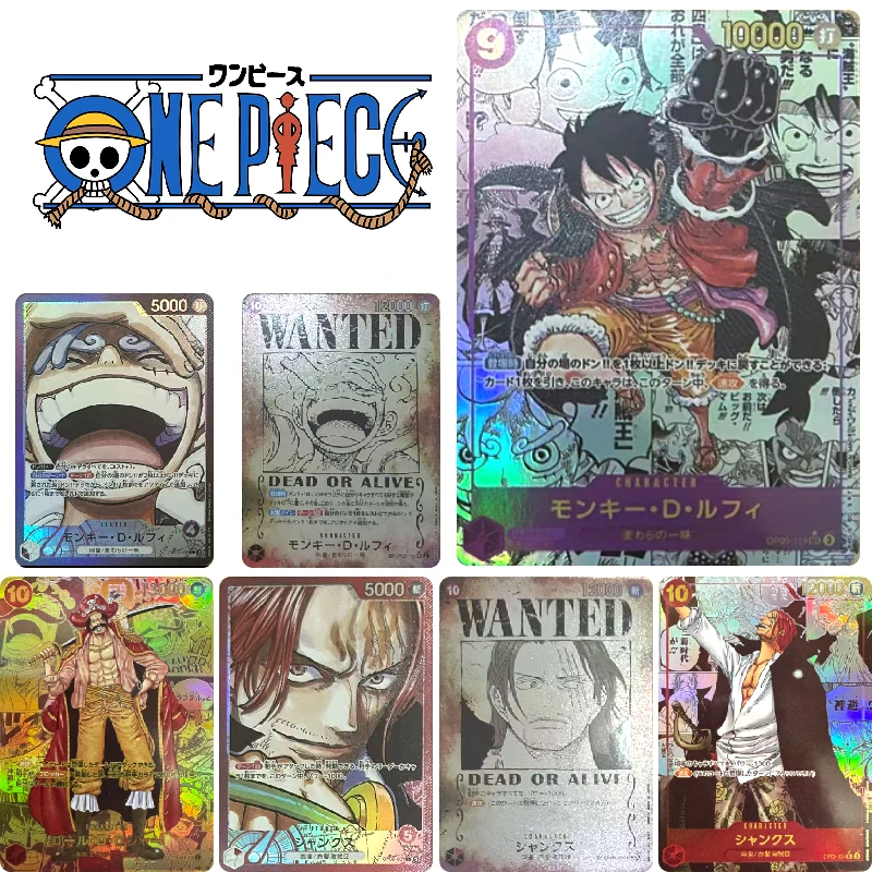 Фото ONE PIECE Comics OP09 Marshall D Teach Багги Обезьяна Д. Луффи DIY Домашние игрушки Xtreme Коллекционная карта Рождественский подарок на день рождения №1