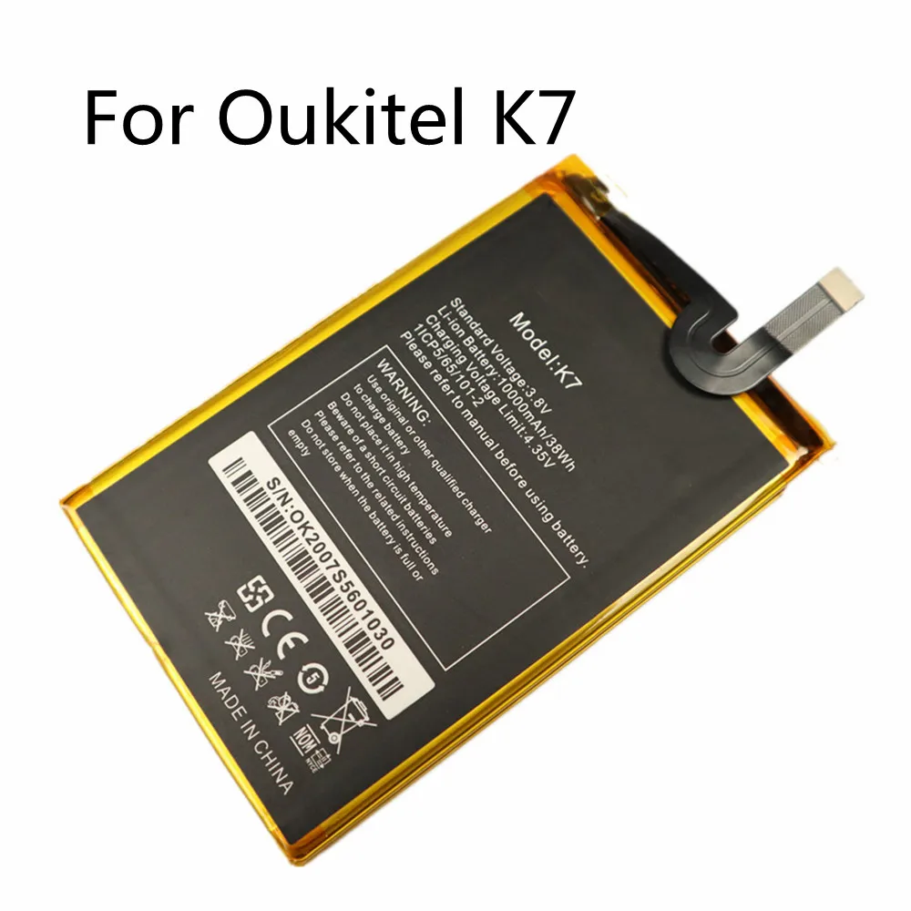 

High Quality K7 Original Battery For Oukitel K7 K 7 Phone Battery 10000mAh Hight Capacity 3.85V Replacement Batteries