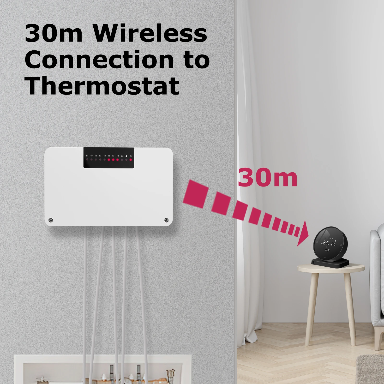 Беспроводной термостат и контроллер концентратора система отопления с Wi-Fi для