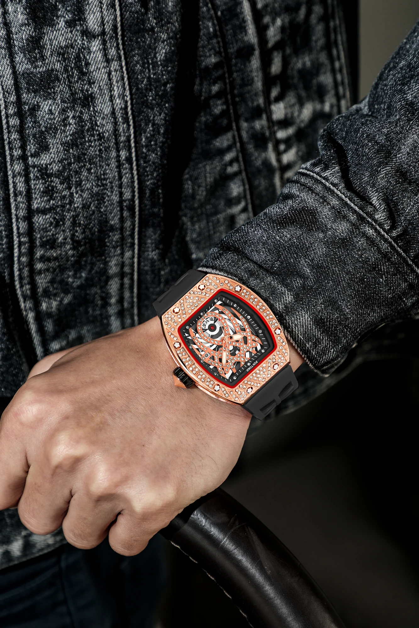 Super Watches Top Brand Luxury Silicone Strap Waterproof Sport Quartz Chronograph Military Watch Men Clock Relogio Masculino+BOX
