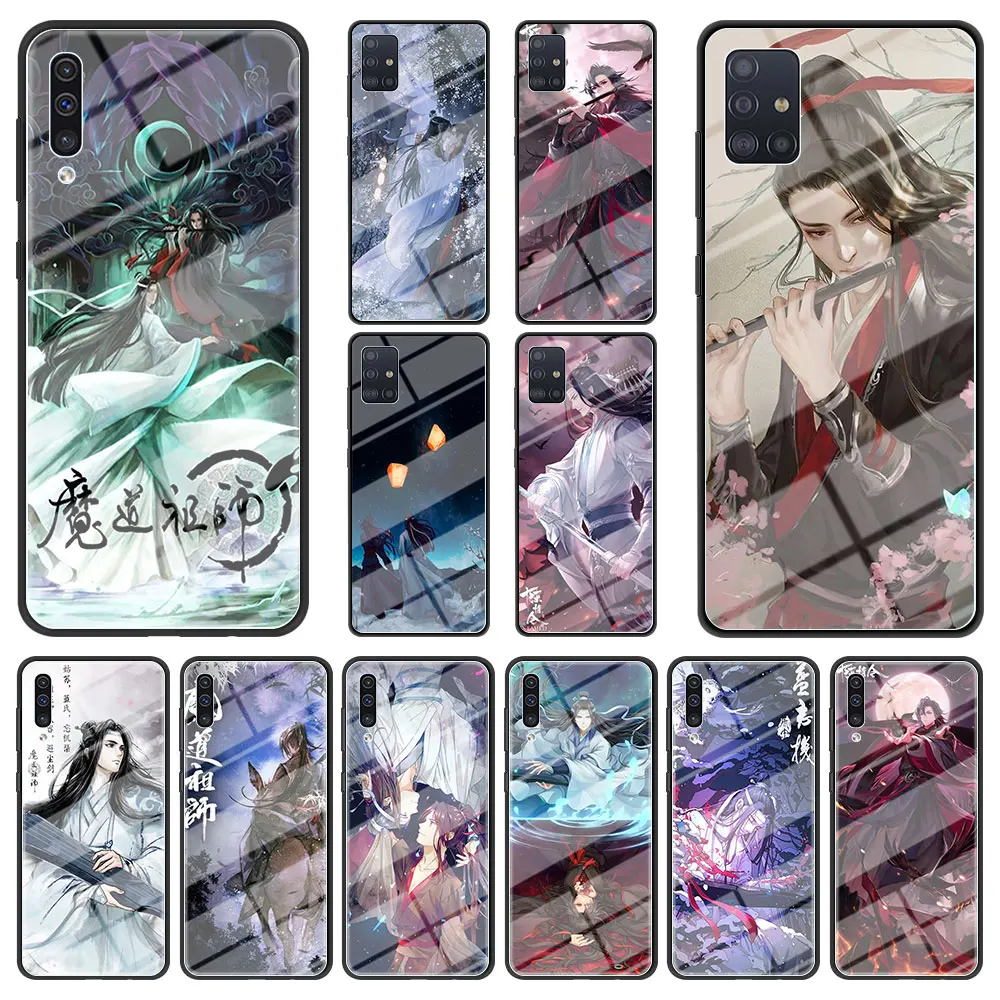 

Mo Dao Zu Shi Xiao Zhan Tempered Glass Case For Samsung Galaxy A52 A72 A51 A71 A12 5G A02s A41 A32 A31 A21s A11 Hard Phone Case