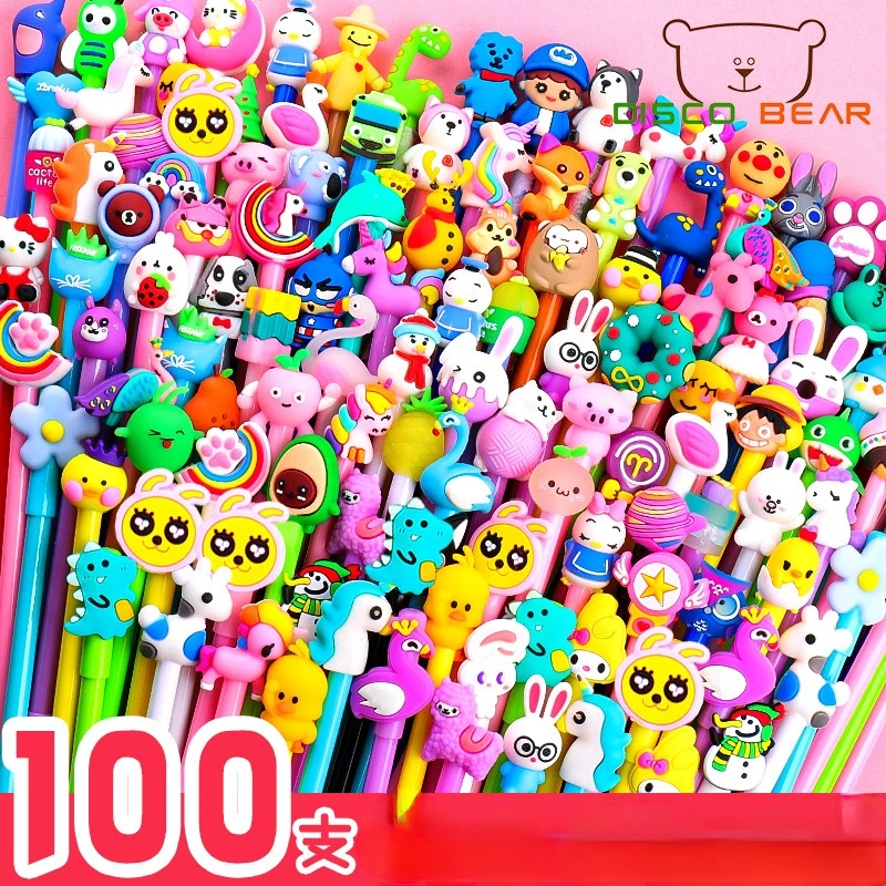 

40-150 pieces/set kawaii cartoon 0.38/0.5mm neutral pen set Student signature creative stationery Office school supplies gift