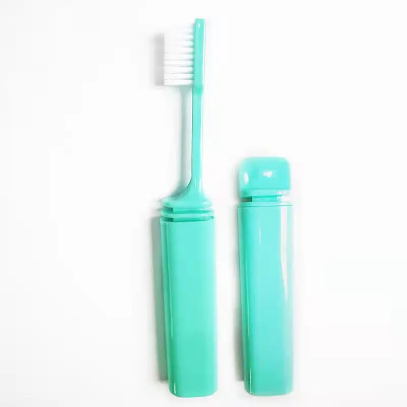 

Bamboo Charcoal Folding Toothbrush Travel Camping Hiking Outdoor Easy To Take Foldable Travel Portable Compact Blue Teethbrush