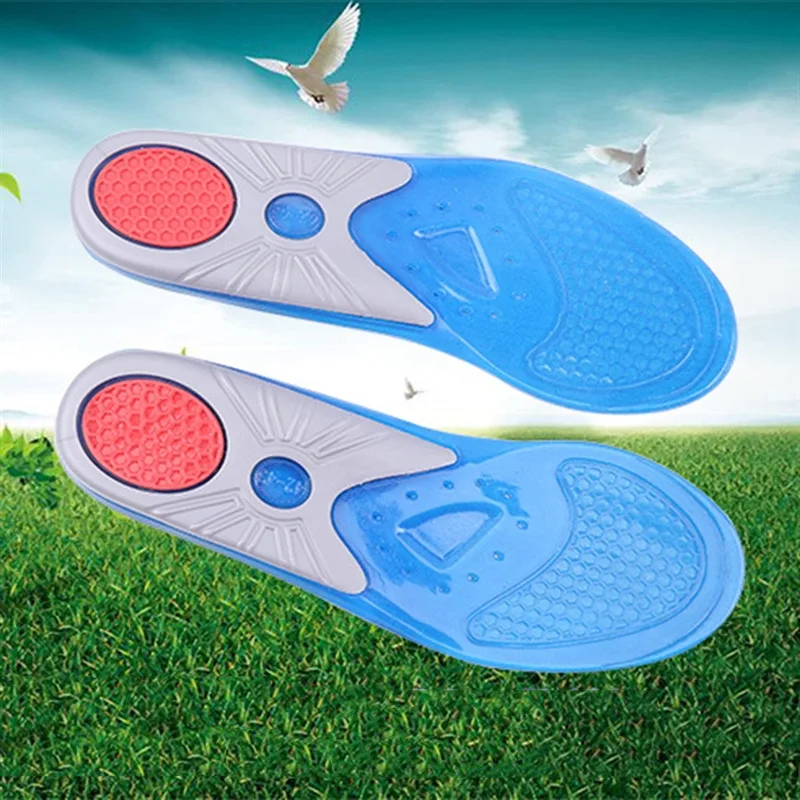 

Shoe Inserts Pad Soft Sport Insoles Memory Foam Breathable Outdoor Running Silicone Gel Cushion Orthopedic Insoles