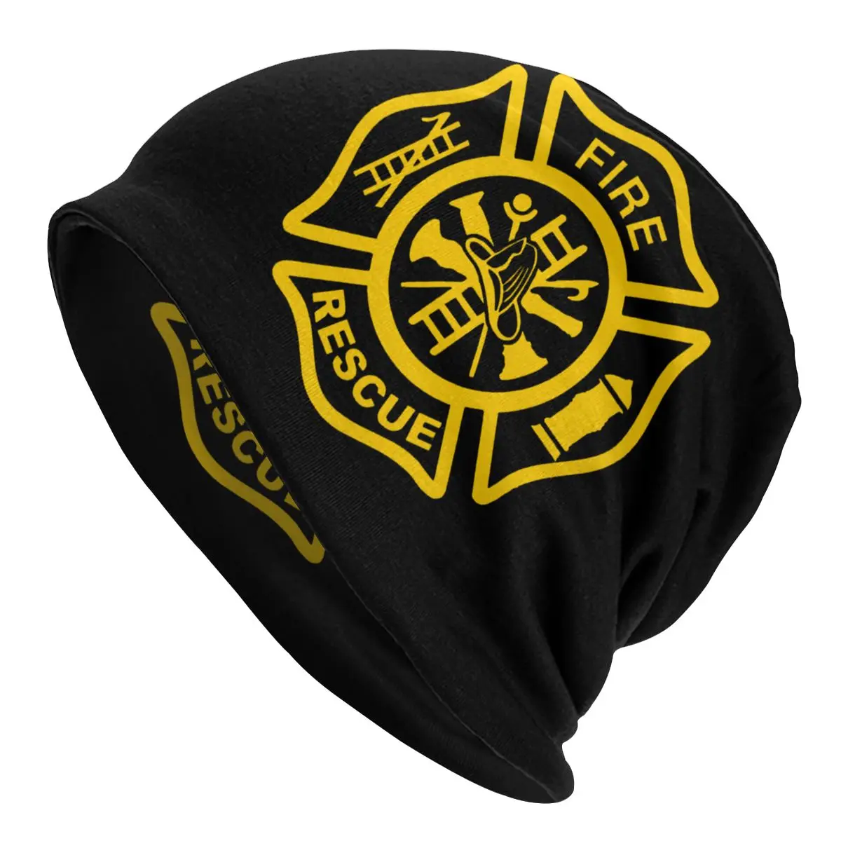 

Unisex Bonnet Winter Warm Knitting Hat Women Men Firefighter Fire Rescue Street Beanies Caps Adult Beanie Hats Outdoor Ski Cap 1