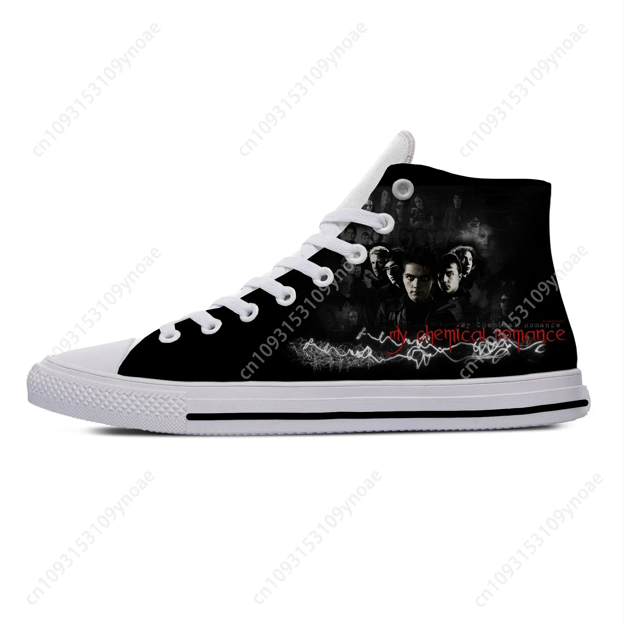 Hot Summer My Chemical Romance MCR Rock Band Funny Casual Shoes High Top Lightweight Men Women Sneakers Breathable Board