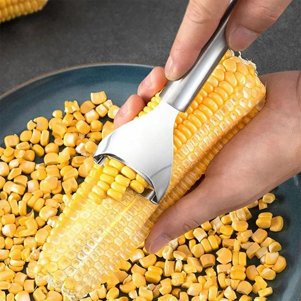 

Stainless Steel Corn Thresher Stripper Peeler Grater Cutter Corn Kerneler Peeler Fruit Vegetable Kitchen Gadgets Accessories