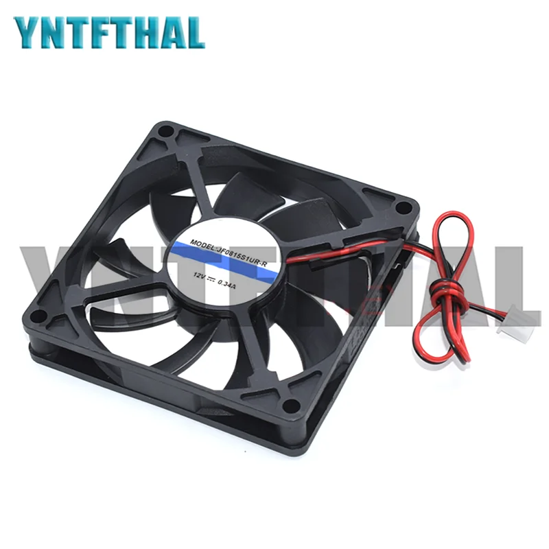 Новинка для Jamicon JF0815S1UR-R DC 12V 0.34A 80x80x15 мм 2-линейный квадратный охлаждающий вентилятор