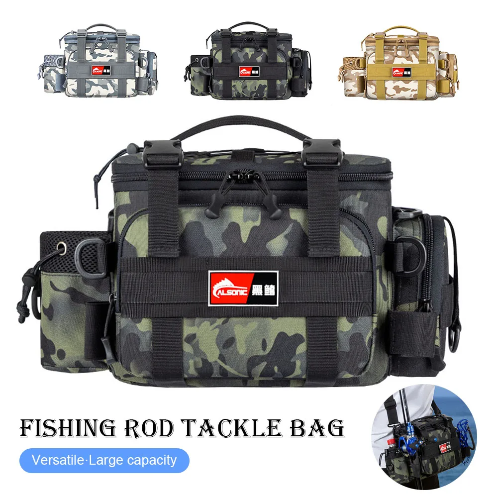 

Multifunction Portable Fishing Bag Outdoor Sports Accessories Fishing Gear Storage Bag Rod Bag Waist Pack For Cycling Fishing