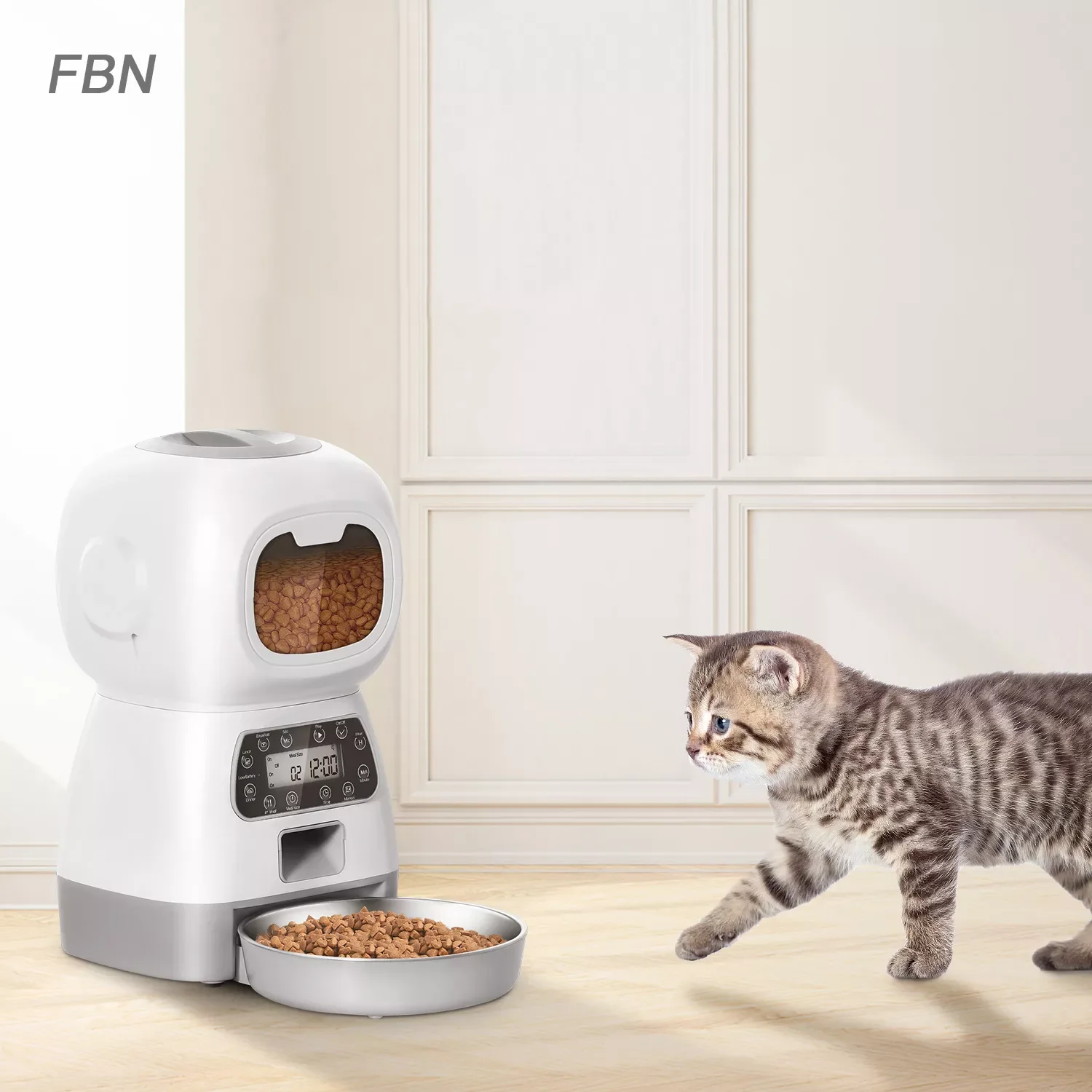 

3.5L Pet Automatic Feeder For Cats Dogs Smart Food Dispenser Steel Bowl Auto Timer Dog Cat Pet Feeding Pet Supplies