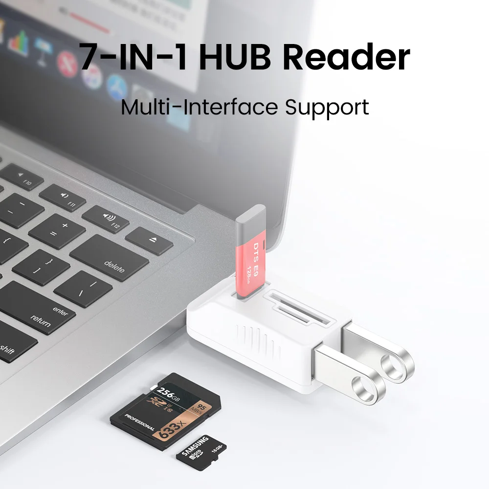 7 в 1 USB 3.0 Концентратор Адаптер Мини - шунт Расширитель SD / TFCard Читатель карт