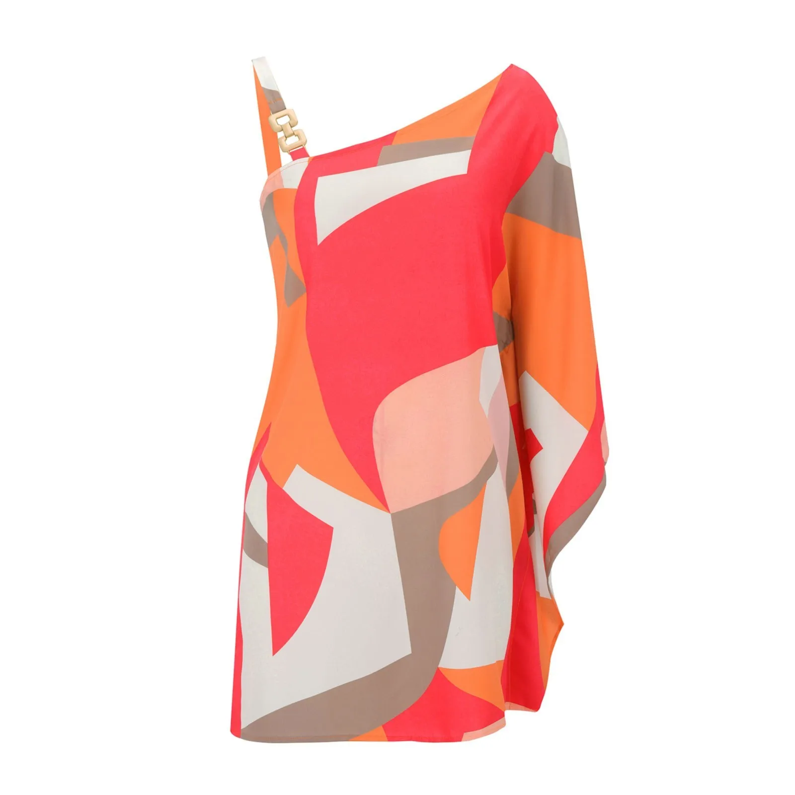 

Летнее модное пикантное Платье с принтом, без бретелек, свободное платье с косым воротником, Летние повседневные платья для женщин