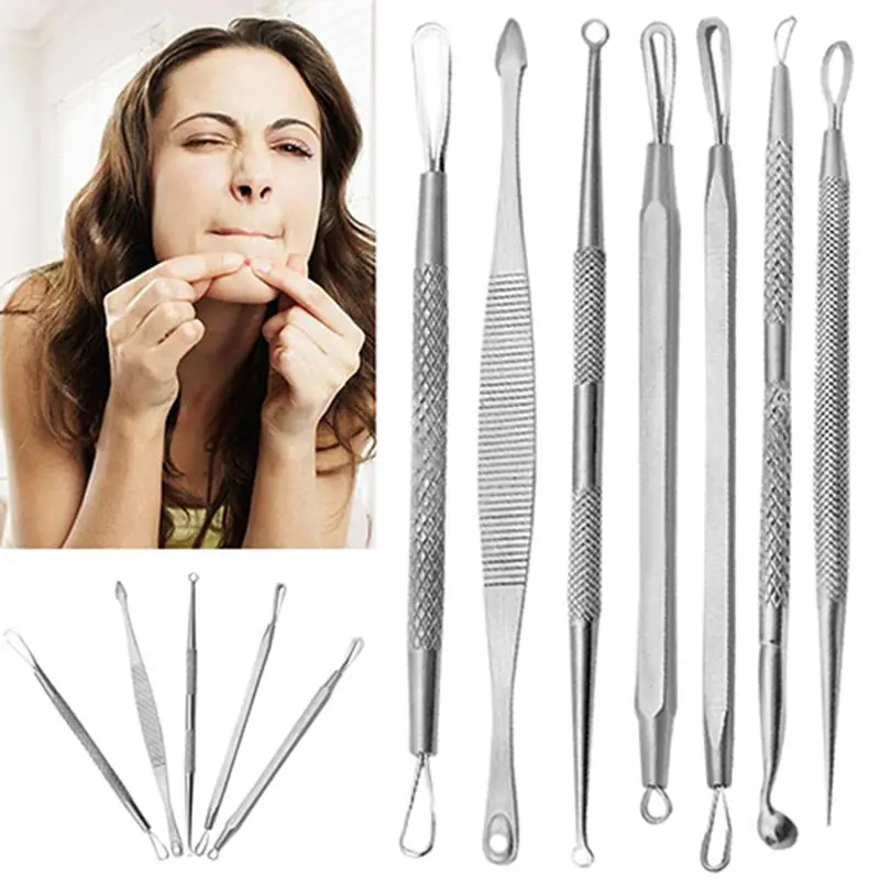 

Очищающее средство для удаления акне, 7 шт./компл., нержавеющая сталь