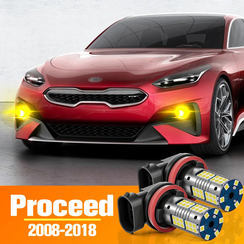 

2pcs LED Front Fog Light Bulb Accessories For Kia Proceed 2008 2009 2010 2011 2012 2013 2014 2015 2016 2017 2018