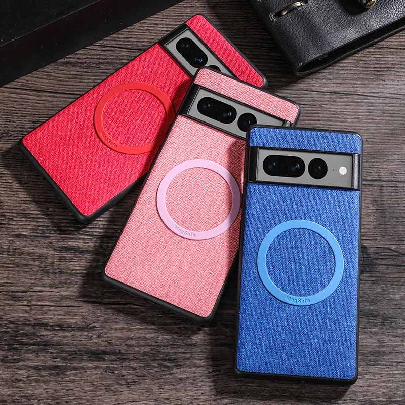 

Case for Google Pixel 7 Pro 6Pro 6 5G Luxury Fabric Back Cover Phone Full Protective Shockproof Cover For Google Pixel 7Pro Case