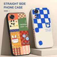 animal square grid case for redmi note 9 pro max silicone phone cover for xiaomi redmi note 9t 9s 8 7 pro 5 lens protective case