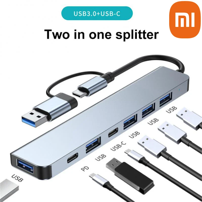 

Xiaomi USB3.0 Type C Docking Station USB C HUB 4 Port USB 2.0 Hub PD TF Card Hub 3.0 USB Adapter Station Ultra Slim For IMac Air
