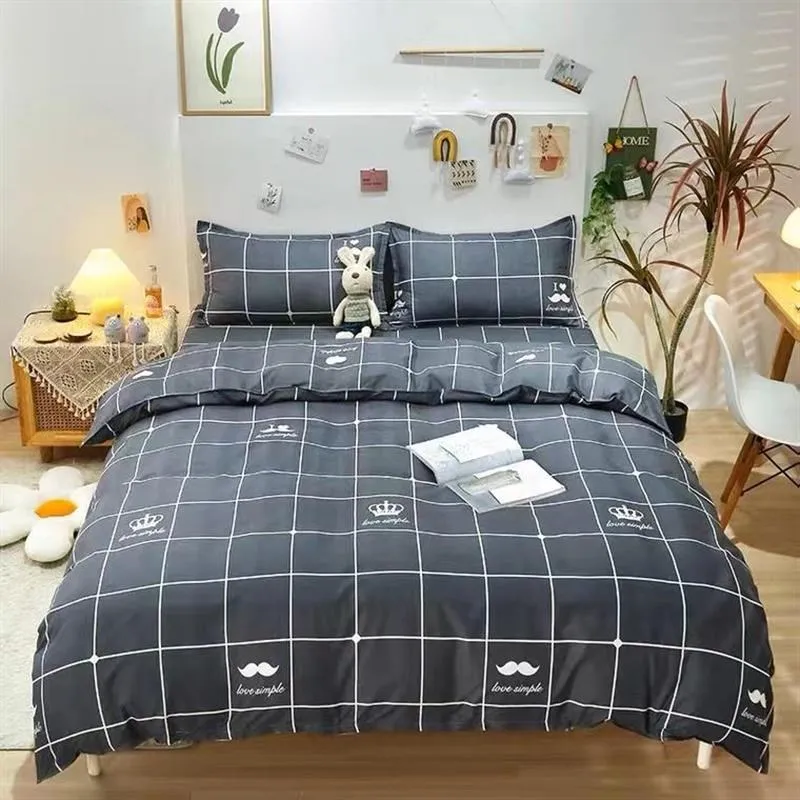 Single Student Bed Duvet Blanket Cover Quilt Queen/double