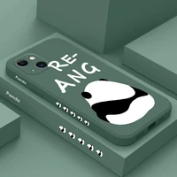 lonely panda phone case for iphone 13 12 11 pro max mini x xr xs max se2020 8 7 plus 6 6s plus cover