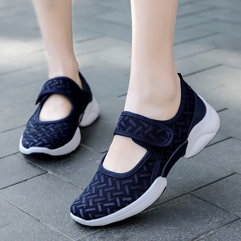 Women Shoes Sneakers Mesh Light  Casual  Breathble  Vulcanized   Sneaker Zapatillas Mujer 42