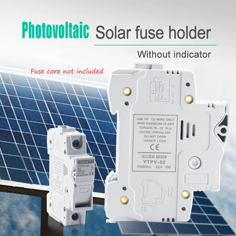 Держатель предохранителя для фотоэлектрической солнечной батареи постоянного