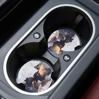 automobile antiskid water cup marbled rubber pad automobile interior 7cm antiskid cup holder customizable pattern