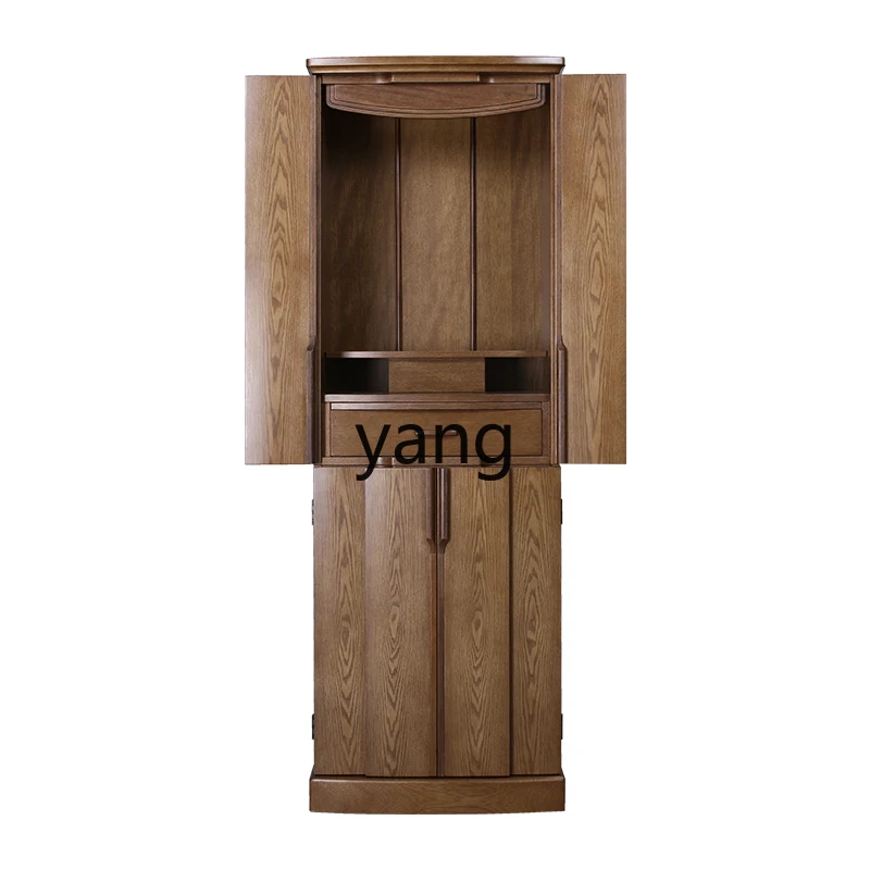 Yjq Будда нишевая с дверью алтарь шкаф для одежды хранилище Бог богатства