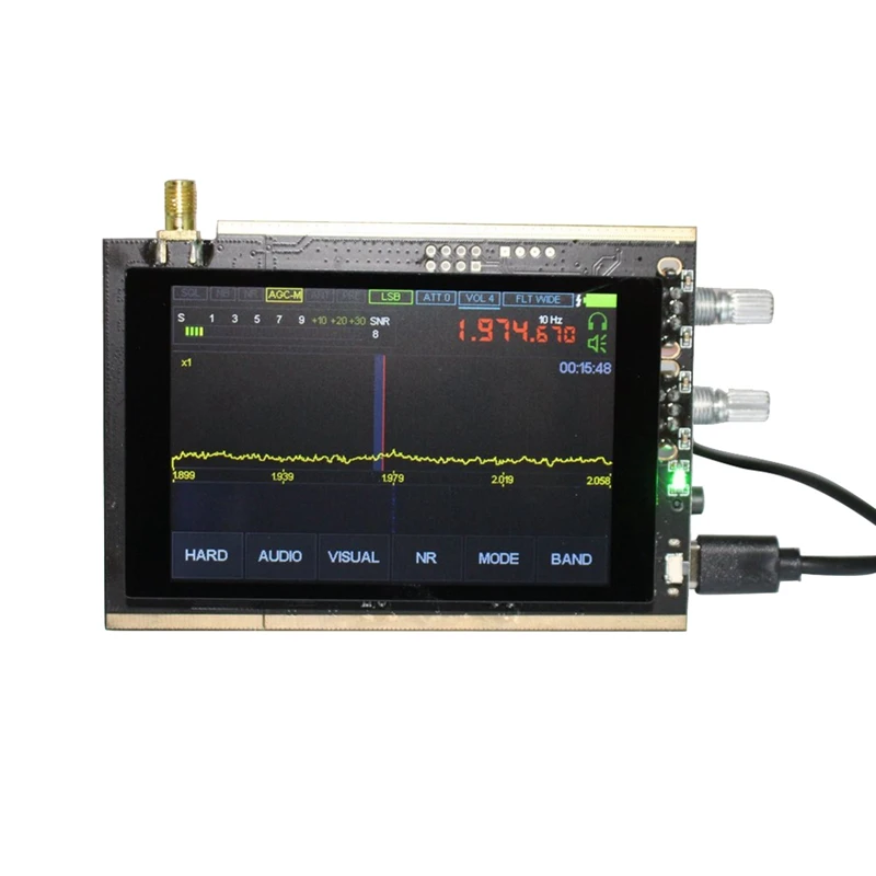 

50Khz-200Mhz Malachite Receiver SDR Shortwave Defined Noise Reduction Radio Receiver With 3.5 Inch Touch Screen