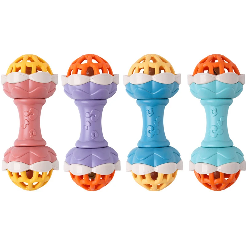 

Baby Rattles Toy Intelligence Grasping Gums Plastic Hand Bell Rattle Funny Educational Mobiles Toys Birthday Gifts Baby Toys