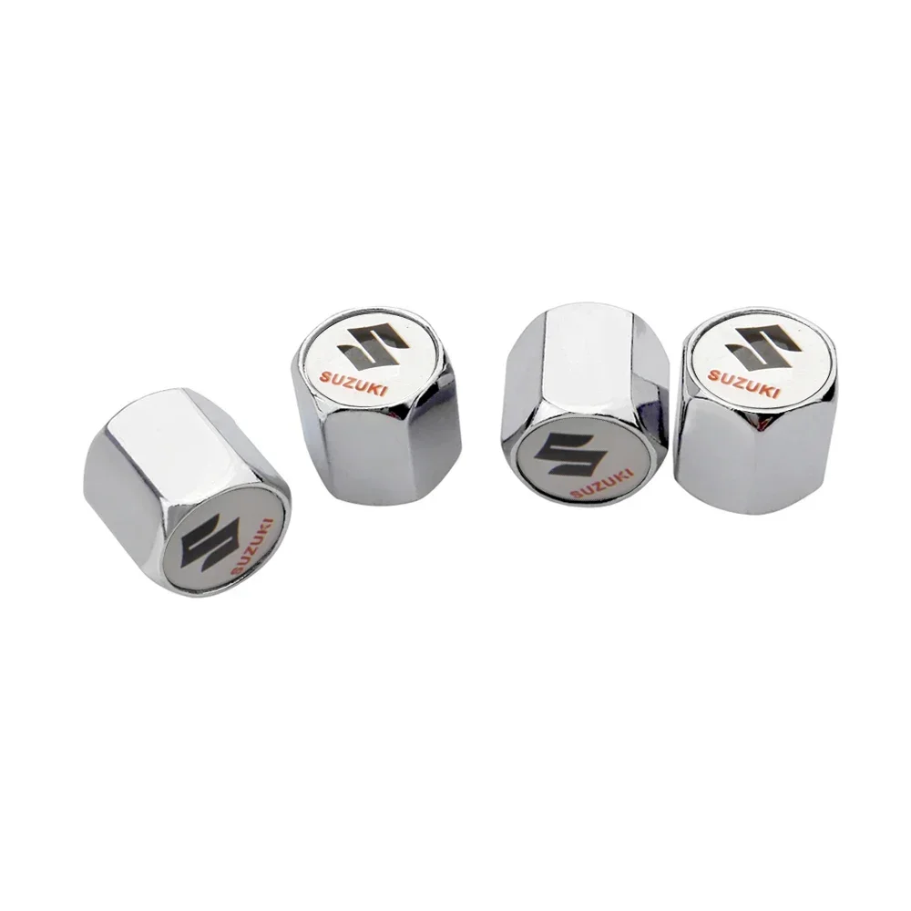 4 шт. автомобильные стайлинговые колпачки для клапанов, металлические герметичные чехлы для шин для SUZUKI ALTO BALENO GRAND VITARA IGNIS JIMNY S-Cross SWIFT SX4