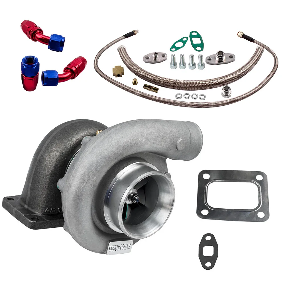 

Fast Shipping Power Up to 500HP T76 Turbine Turbocharger 76mm Compressor Oil Return Line