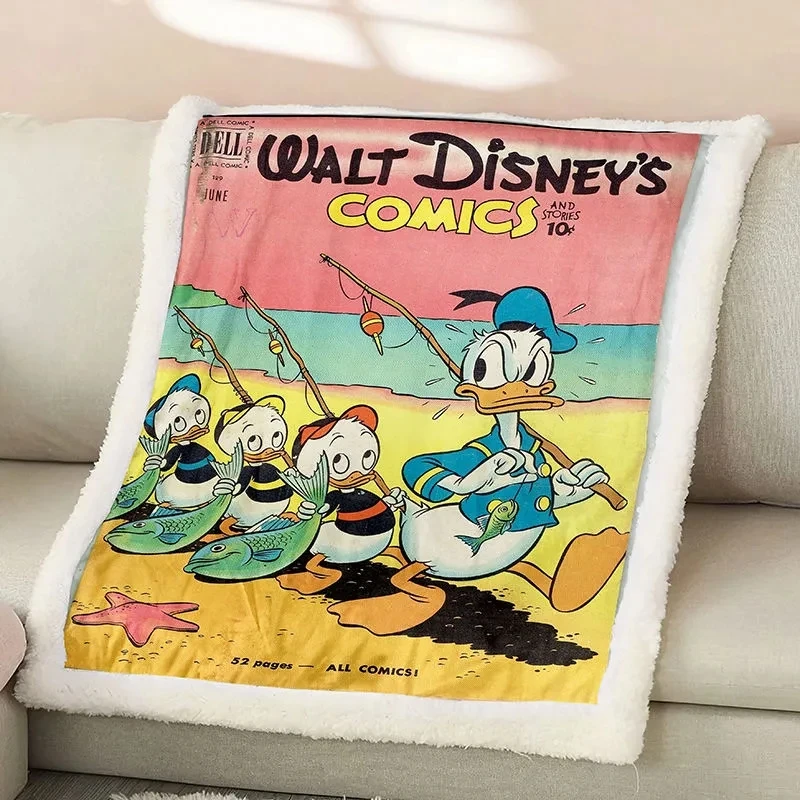 

Толстое Зимнее Одеяло Disney, теплое флисовое покрывало на кровать, домашнее пушистое покрывало, s покрывало на диван, двойное покрывало на кро...