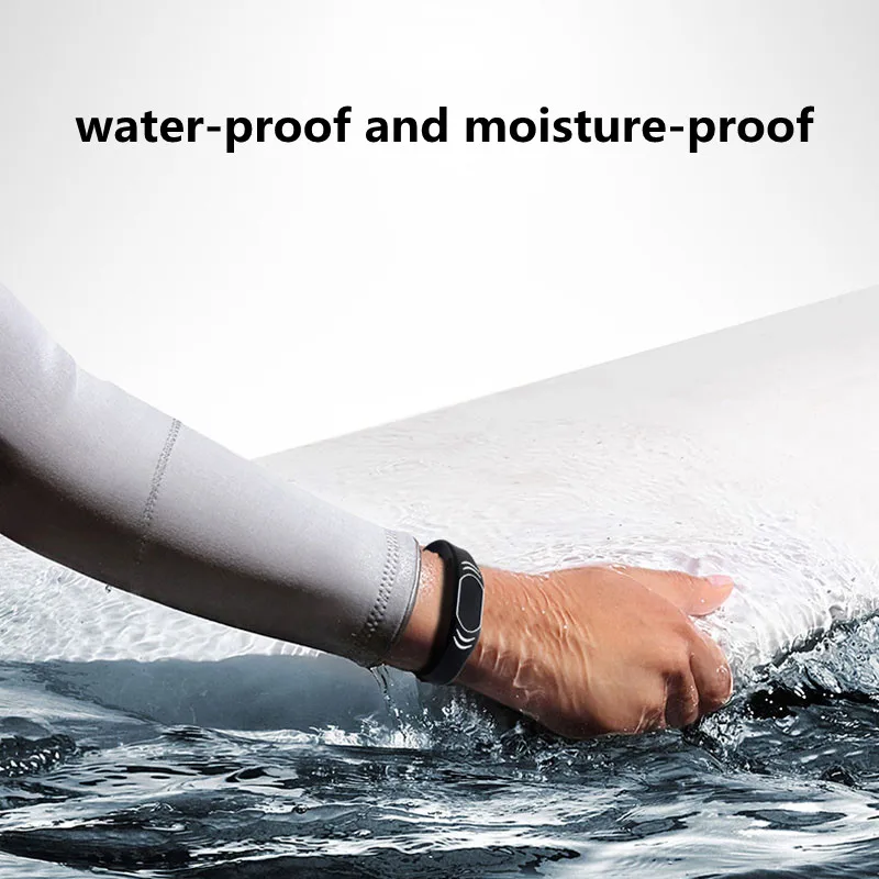 1Pcs 125Khz T5577 Rewritable RFID Bracelet Silicone Wristband Watch Copy Clone Writable Key Badge Access Control Token Card - купить по