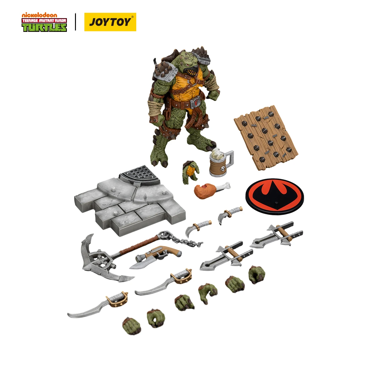 Фото [В наличии в Азии] JOYTOY 1/18 Фигурки TMNT Ninja Черепашки Slash Tokka Krang Аниме Фигурки Игрушки Модель №5