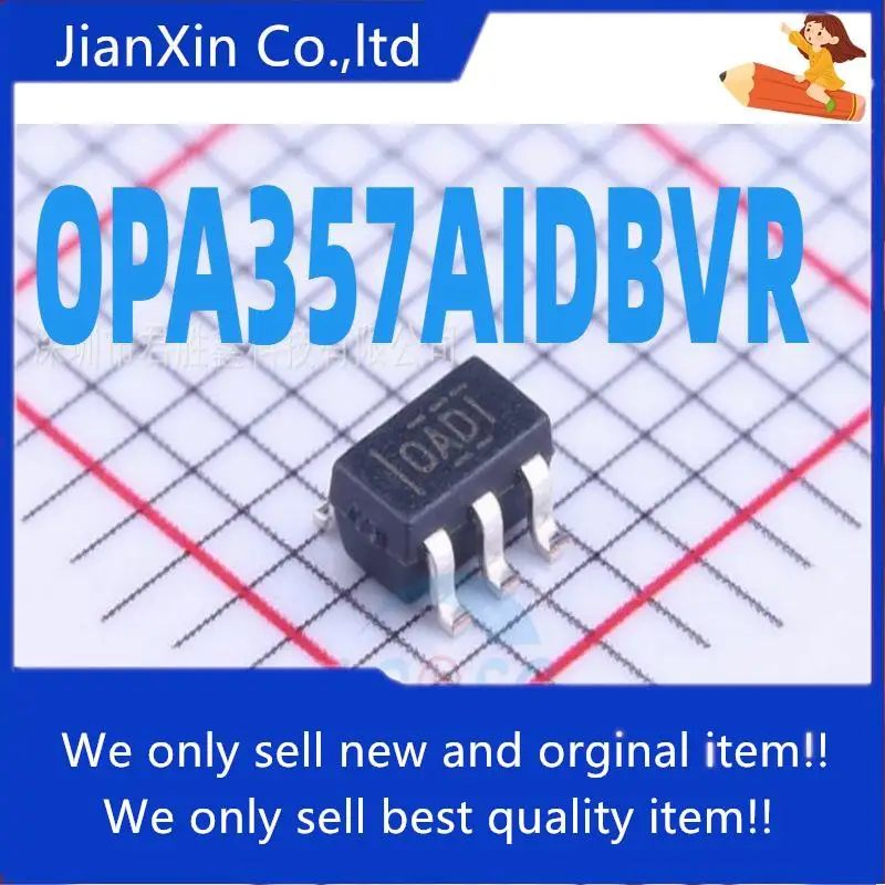

10 шт. 100% оригинальный новый усилитель OPA357AIDBVR OPA357AIDBVT Silkscreen OADI SOT23-6