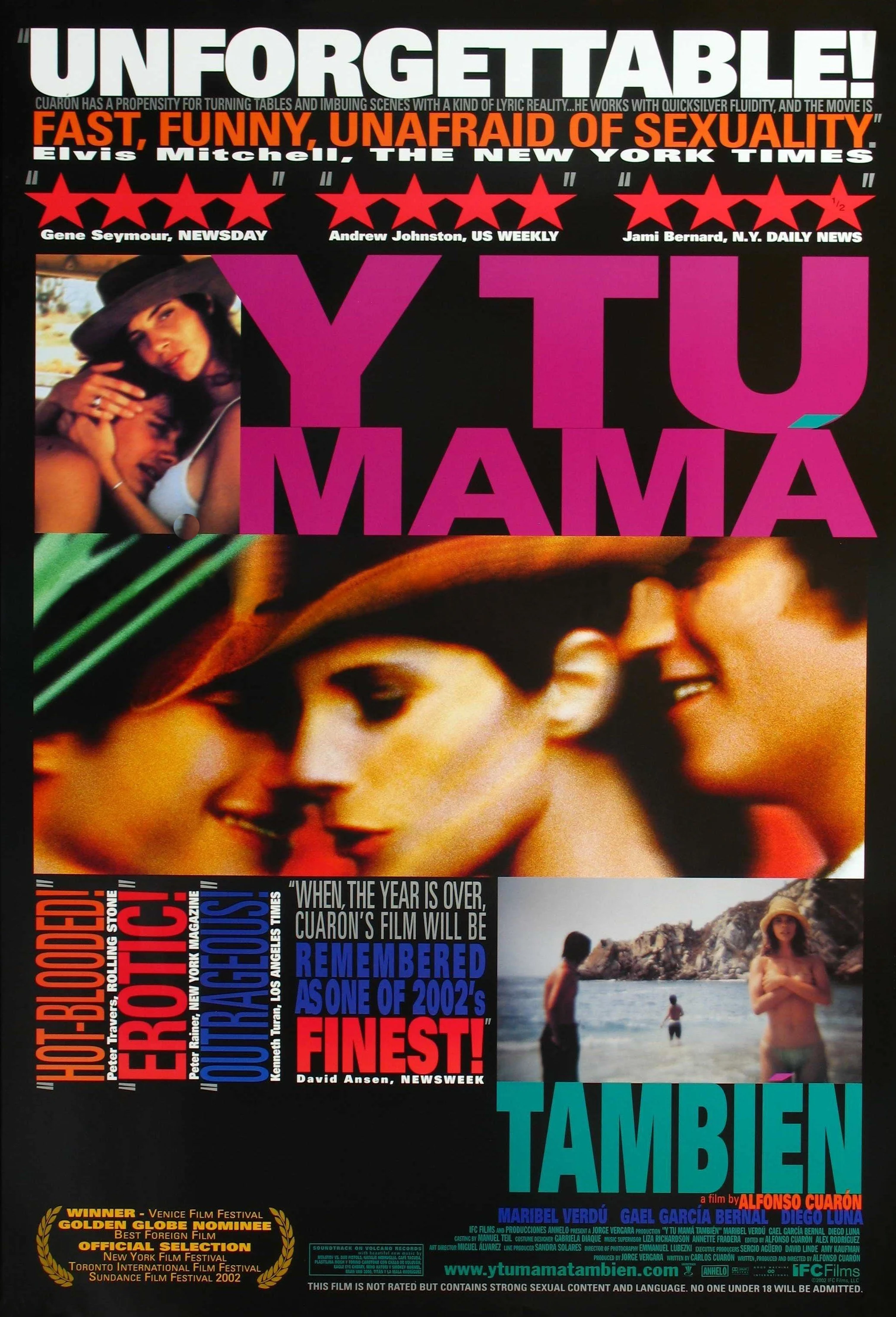 Фильм Y tu MOM Tambien (2001) и ваша мама тоже Плакат Картина на холсте настенные