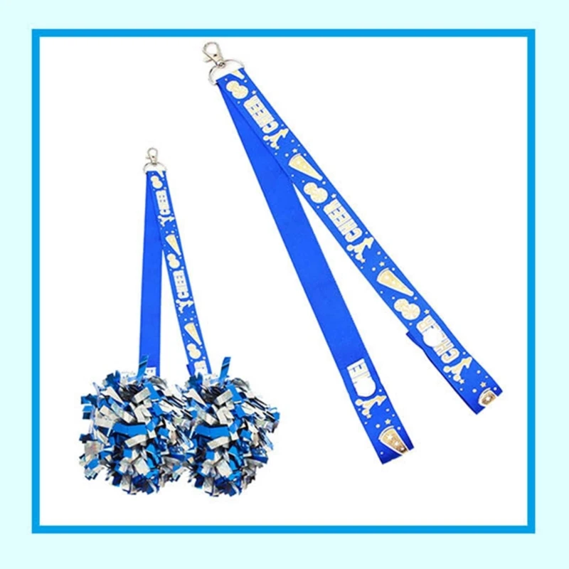 ZB91 10 шт. ремень-держатель с помпоном Cheerleader и пряжками для рюкзака Cheer удобный в