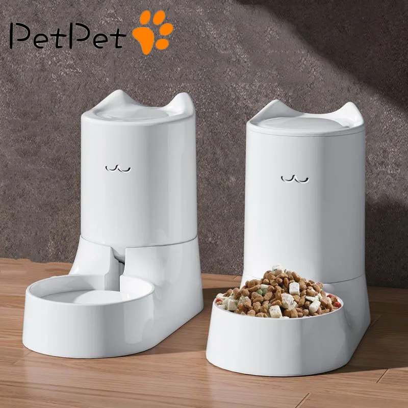 2.5L Automatic Pet Feeder Version Auto Cat Food Dispenser Accessories Smart Control Pet Feeder Dog Dry Food Water Dispenser